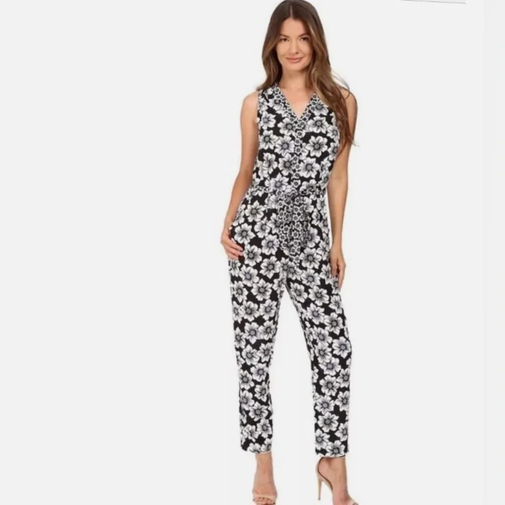 Kate Spade jumpsuit women Large floral silk blend floral designer - Picture 1 of 9